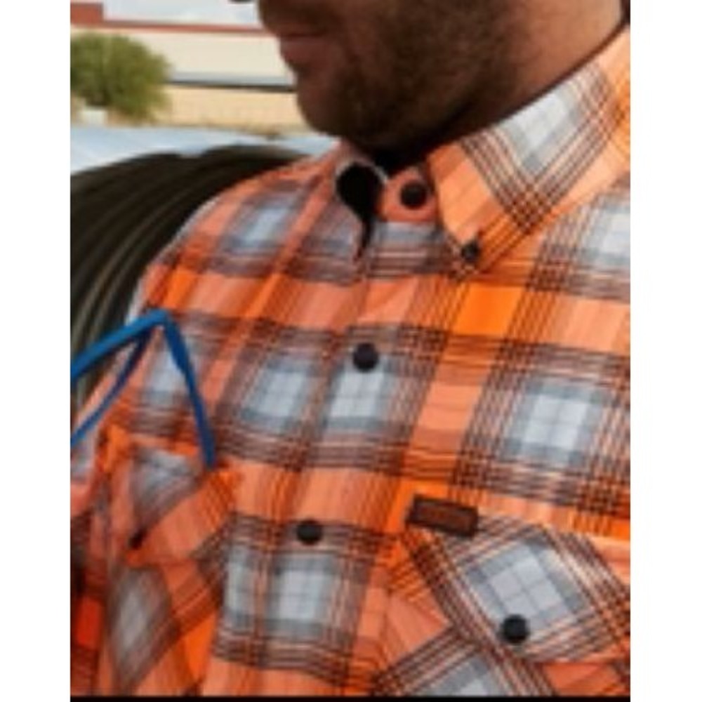 Dixxon Flannel Guardian Reversible Jacket Mens S Orange Black Quilted Snap NWT - Picture 7 of 8